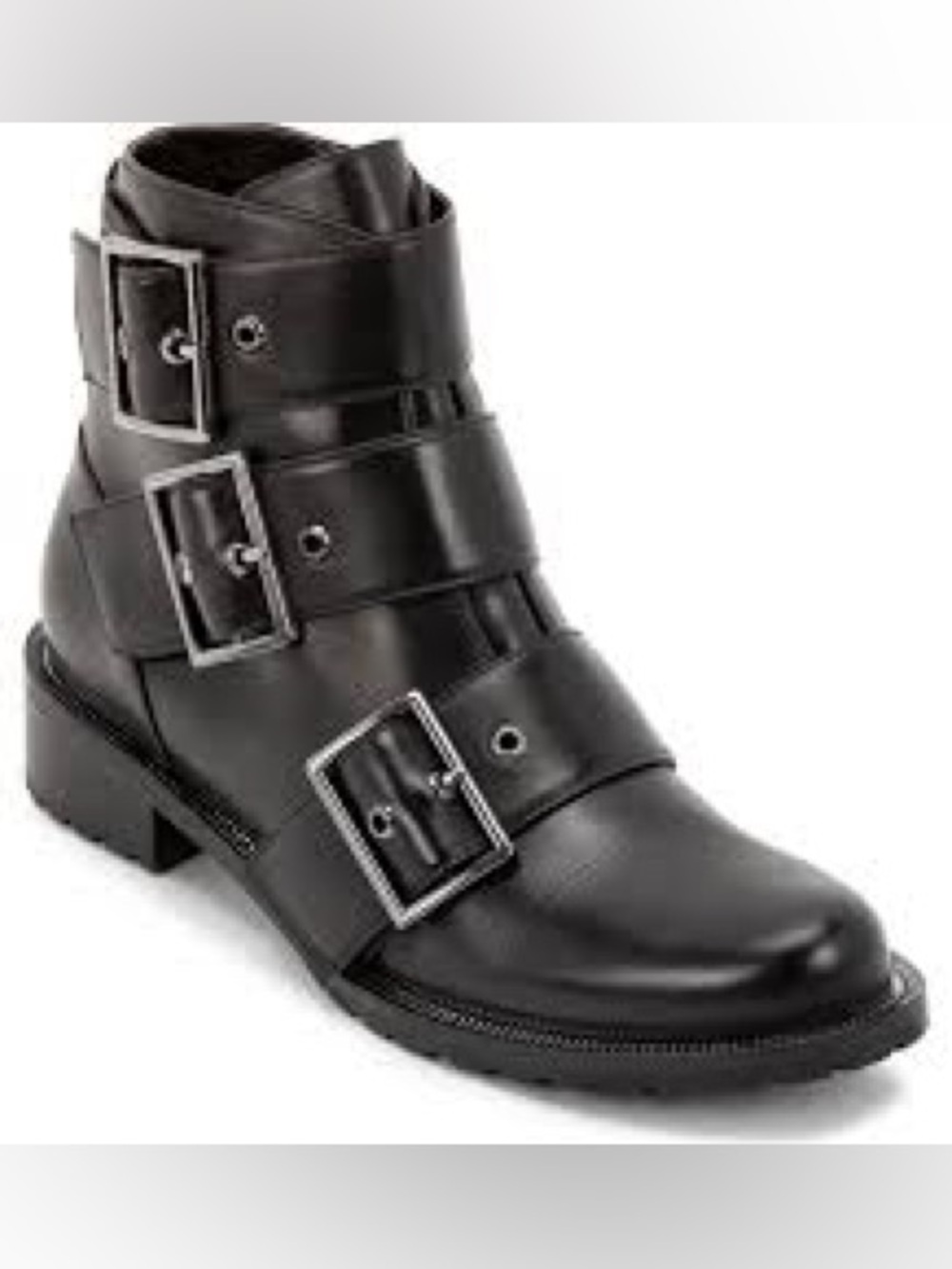 NWOT Blondo Camila Waterproof Bootie is a genuine leather moto-style boot,9